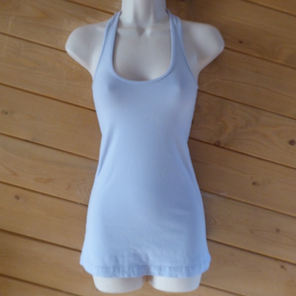 lululemon athletica Tops - Lululemon Light Gray Racerback Tank S